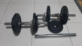 Manubri regolabili con barra