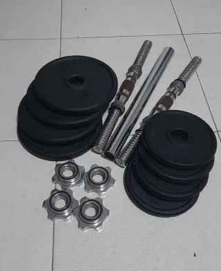 Manubri regolabili con barra