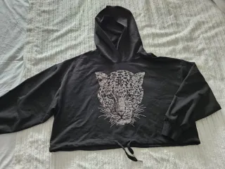 Sudadera Mujer Leopardo Brillante Talla Única