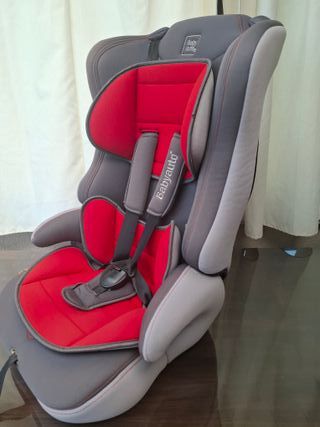 Silla coche bebé Babyauto gris y roja