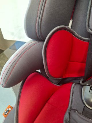 Silla coche bebé Babyauto gris y roja