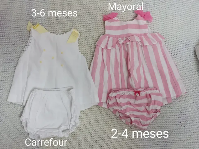 Lote 2 conjuntos bebé Carrefour y Mayoral