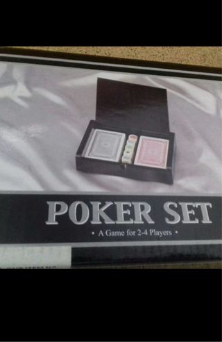 Set de Póker Caja Madera. 10€