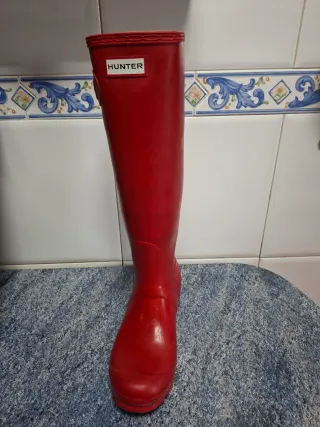 Botas de agua rojas Hunter