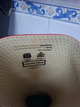 Botas de agua rojas Hunter