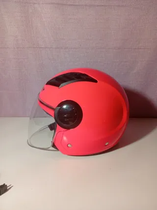 Casco Jet LS2 Rosa Fluor