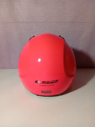Casco Jet LS2 Rosa Fluor