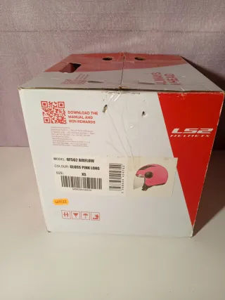 Casco Jet LS2 Rosa Fluor