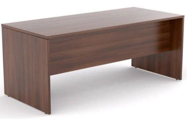 Mesa de oficina de madera marrón