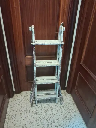 Escalera obra hierro plegable extensible