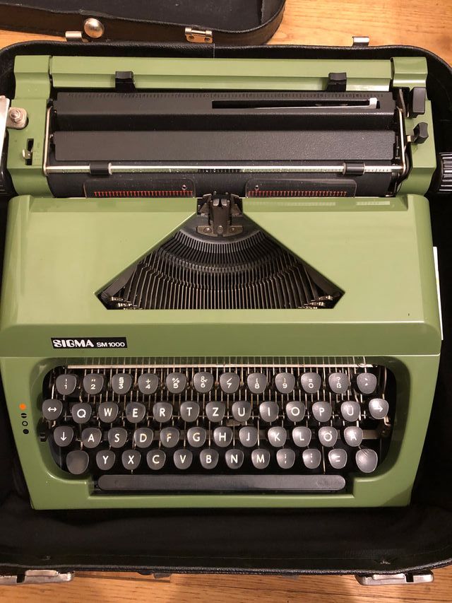Máquina de escrever Sigma SM1000 Verde