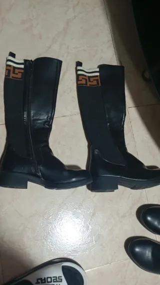 Botas altas mujer negras