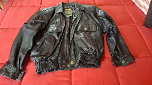 Chaqueta de cuero hombre talla 52
