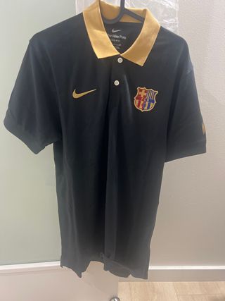 Polo Nike FC Barcelona Negro y Dorado