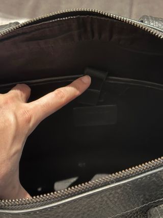 Maletín Massimo Dutti Negro Piel