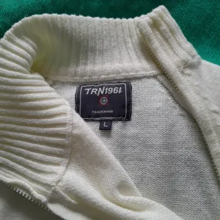 Maglione Terranova Tg L zip laterale