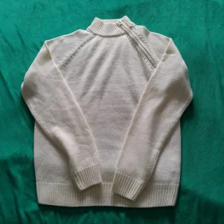 Maglione Terranova Tg L zip laterale