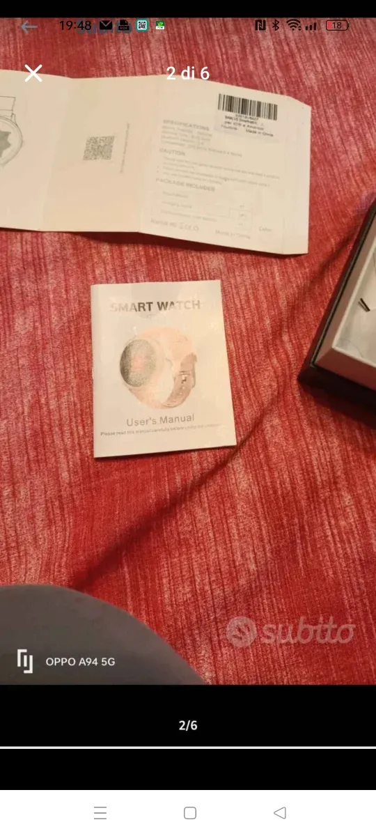 Smartwatch donna con 2 cinturini