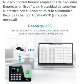 NGTeco AS10 Control horario Huella
