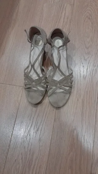 Sandalias Rossi Beige Tiras