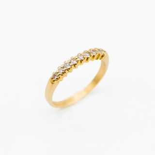 Anillo Oro Amarillo 18k con Brillantes