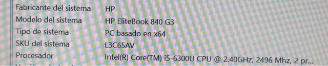 HP EliteBook 840 G3 Plata