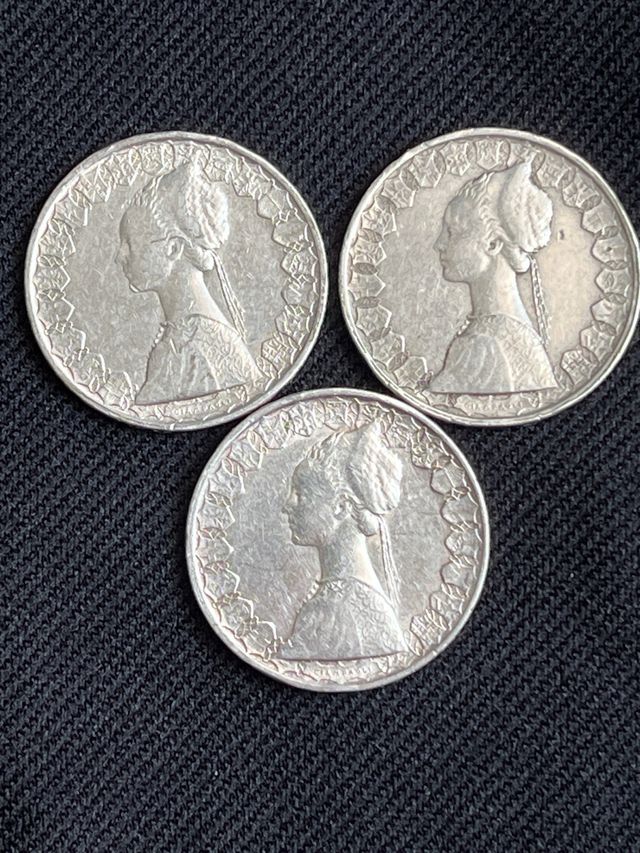 3 monete 500 Lire Argento Le Caravelle 500