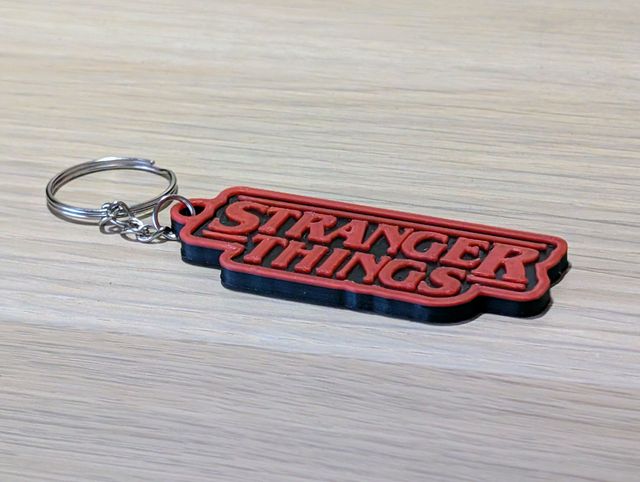 Portachiavi Stranger Things Stampa 3D