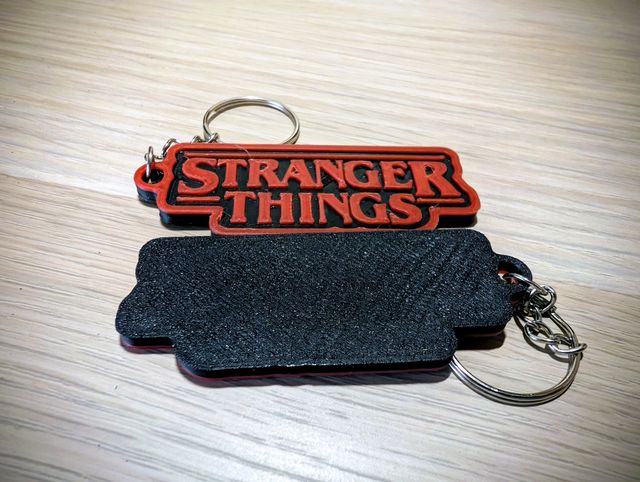 Portachiavi Stranger Things Stampa 3D
