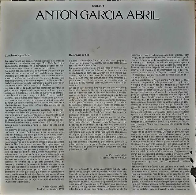 LP Ernesto Bitetti Concierto Aguediano