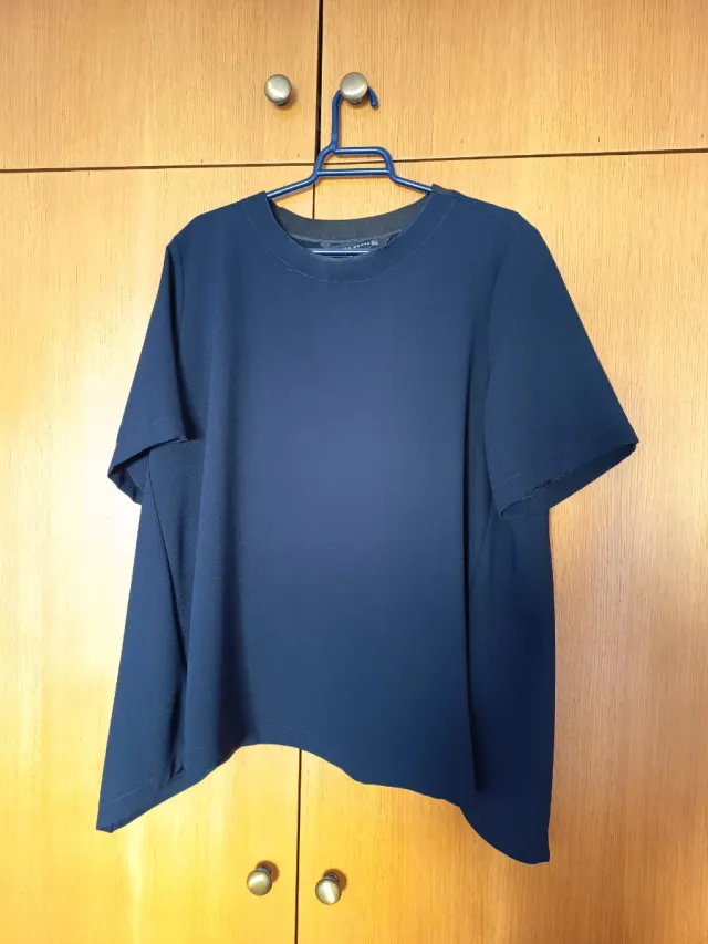 Camiseta azul manga corta T.M