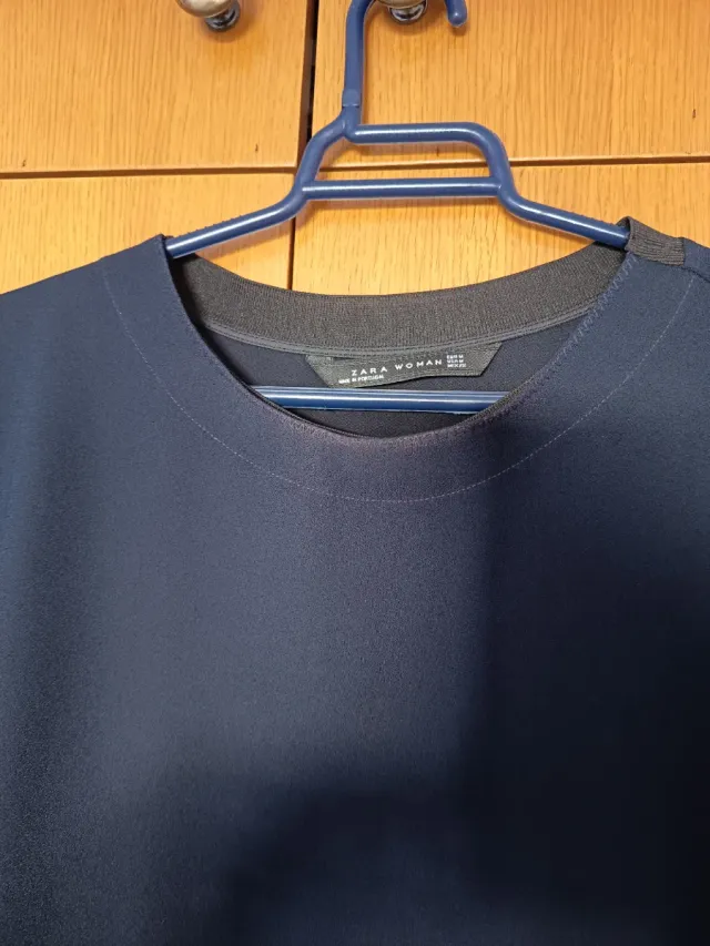 Camiseta azul manga corta T.M