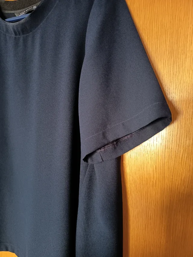 Camiseta azul manga corta T.M