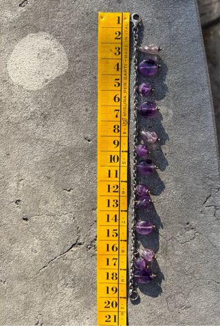 Bracciale vintage argento 925 e ametista