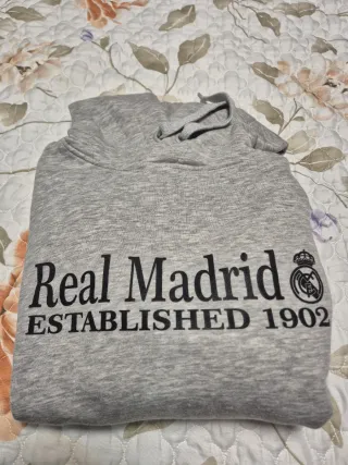 Sudadera Real Madrid Gris Oficial