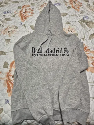 Sudadera Real Madrid Gris Oficial