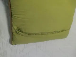 3 cojines decorativos verdes con relleno