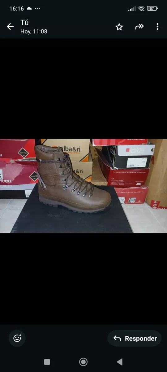 Botas militares Alba&n marrones talla 42