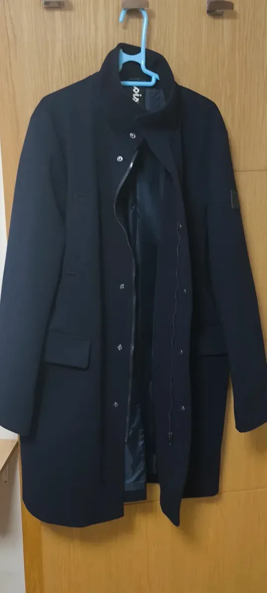 Abrigo de hombre azul marino