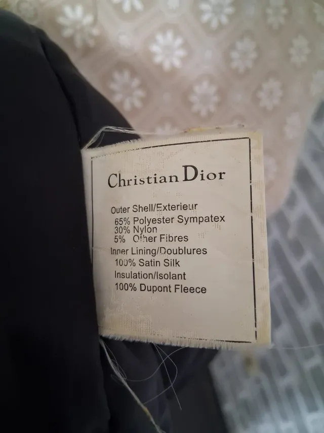 Chaqueta Christian Dior Negra y Marrón