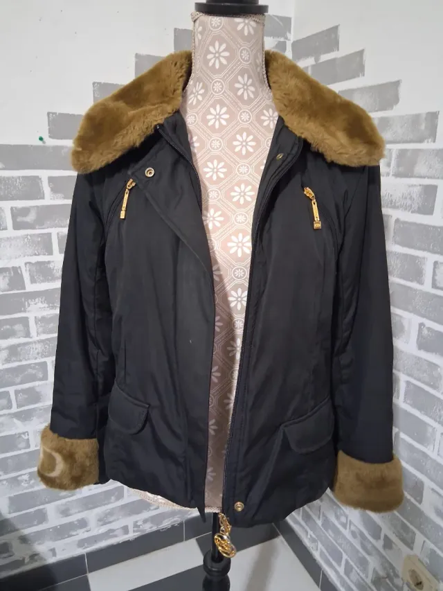 Chaqueta Christian Dior Negra y Marrón