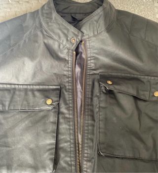 Cazadora Milano Marrón-verdoso con efecto cera