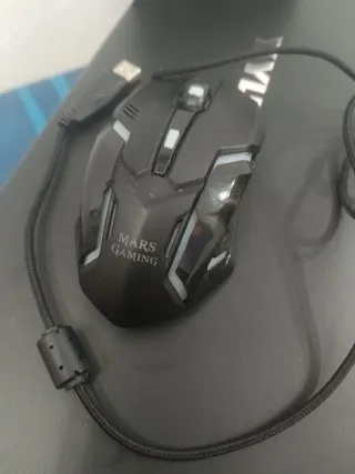 Ratón Gaming Mars Gaming Negro