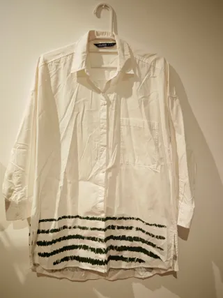 Camisa oversize raya bajo