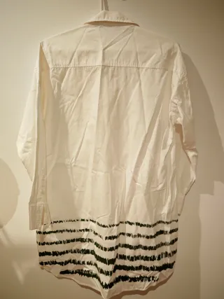 Camisa oversize raya bajo