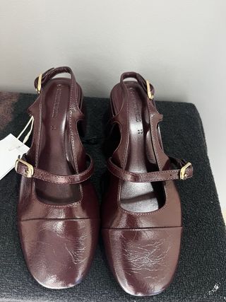 Zapatos de tacón mujer burdeos