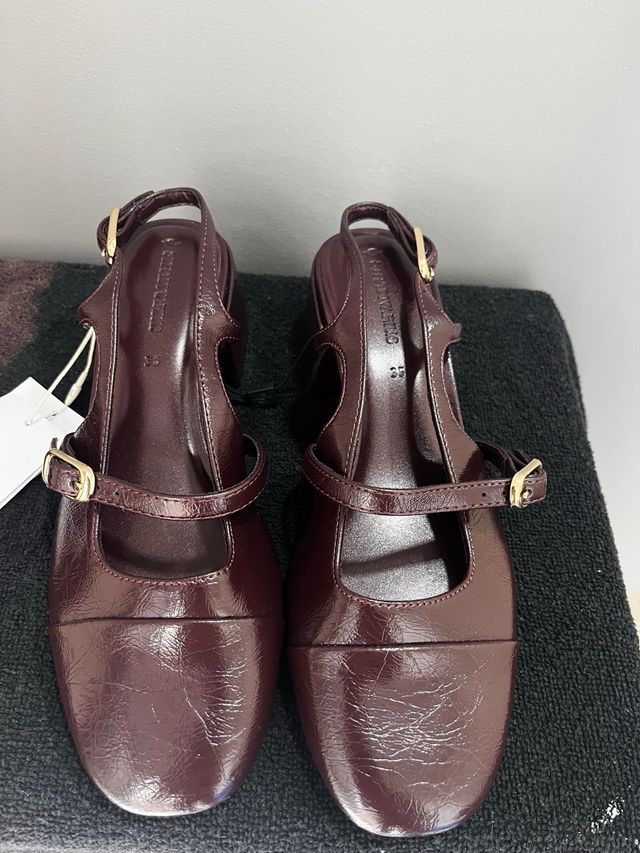 Zapatos de tacón mujer burdeos