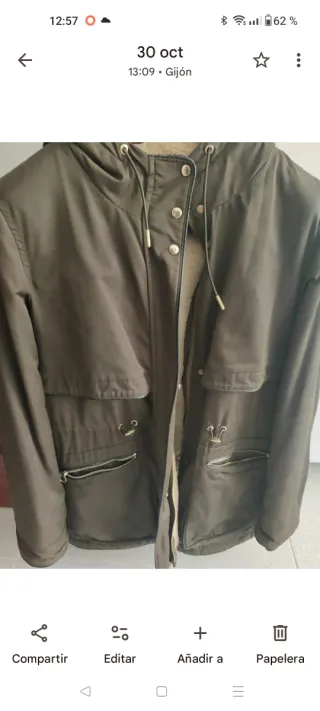 Chaquetón acolchado invierno señora con forro pola