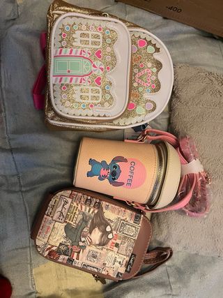 Conjunto de 3 malas temáticas