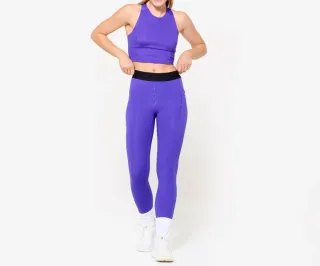 Conjunto Fitness Top y Leggings Morado